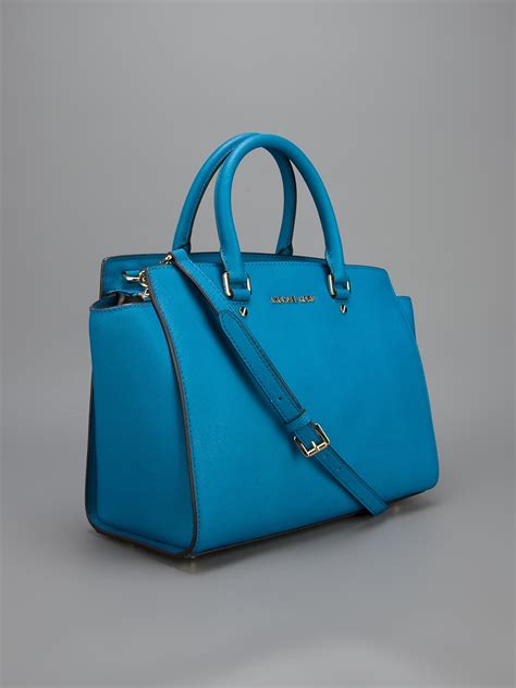 michael kors turquoise purse|michael kors purses navy.